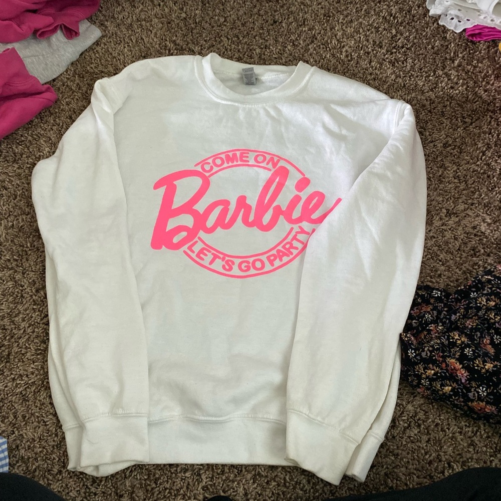 “come on Barbie let’s go party” crew neck